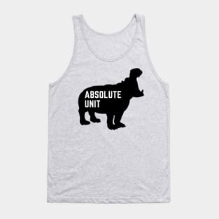 Absolute Unit - Hippo Black Tank Top